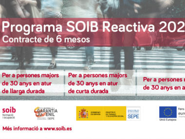 ELS AJUNTAMENTS DEL PLA DE MALLORCA CONTRACTARAN 49 TREBALLADORS PER MITJÀ DEL PROGRAMA SOIB REACTIVA 2021