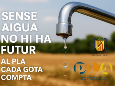 El Pla de Mallorca planta cara a la sequera amb una campanya que posa el focus en cada gota